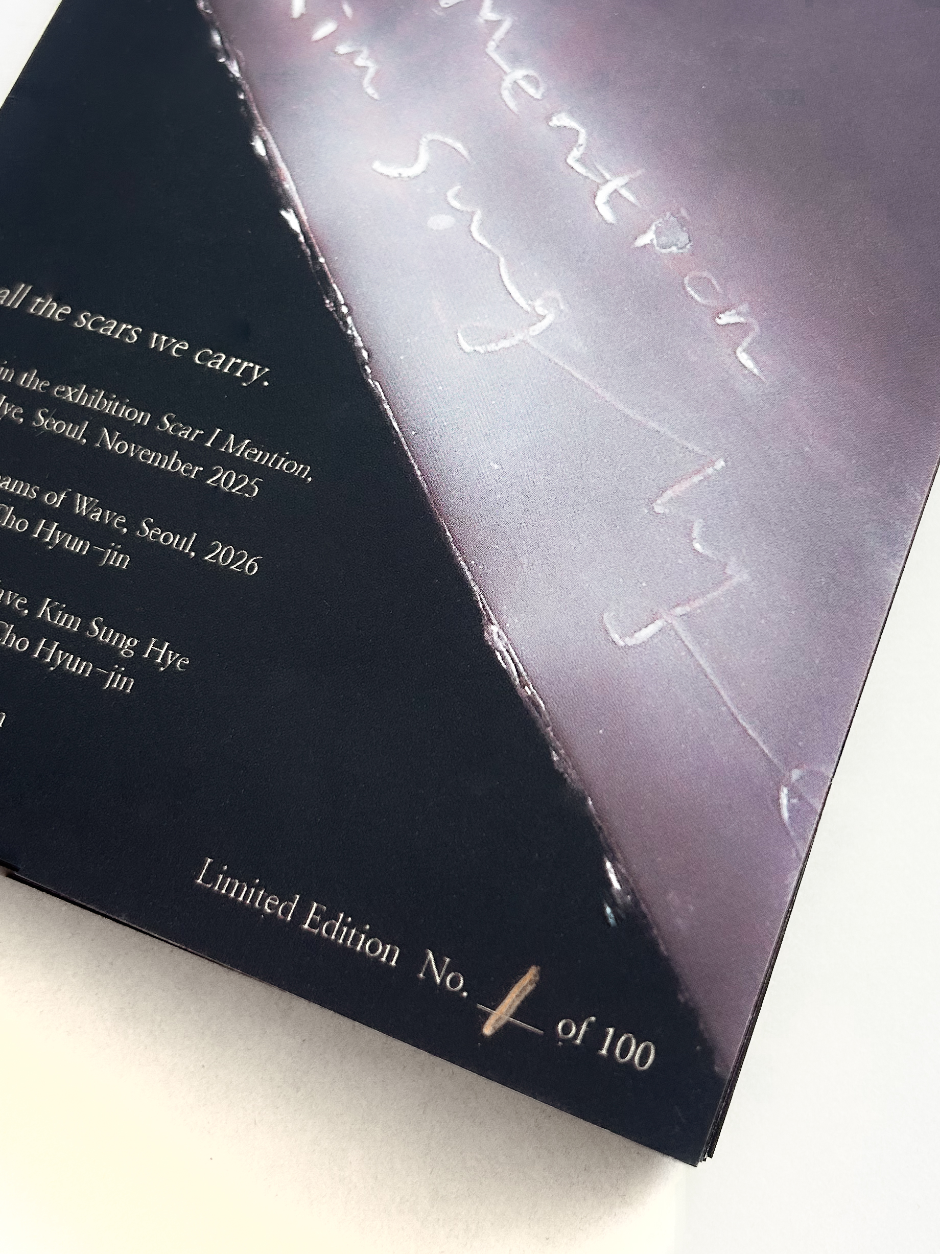 [ZINE&POSTER] Scar I Mention (100 Limited Edtion)