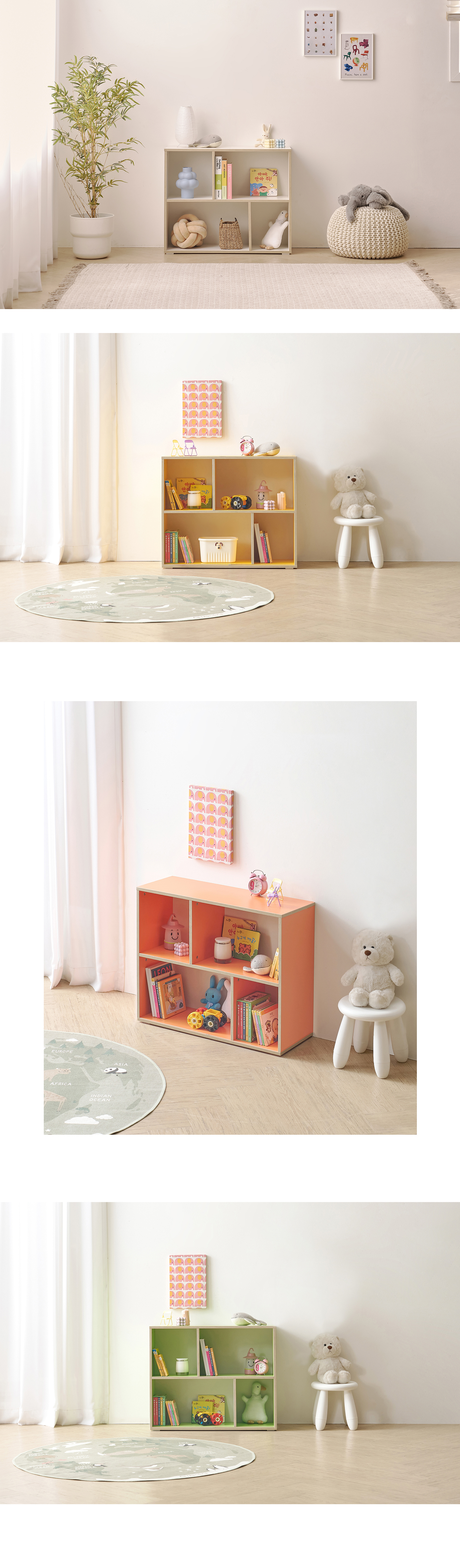 마이부 800-2단 교구장 4Colors 책장 수납장