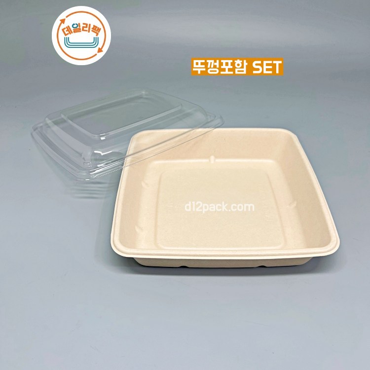 [300세트] 펄프 CS1400 CS-1400 피크닉도시락 종이트레이