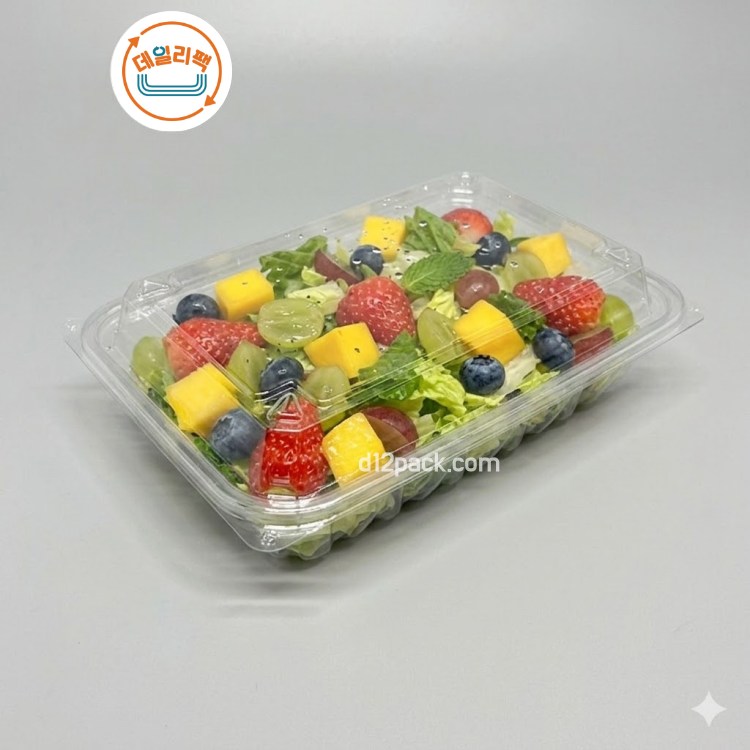[400세트] PET직사각 S-0312-3 샐러드용기 과일용기 깊은용기