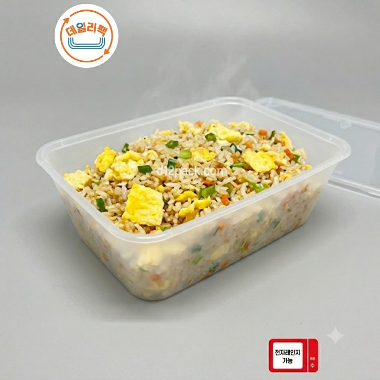 [500세트] PP직사각 BW사출-B750 중(750ml) 반투명