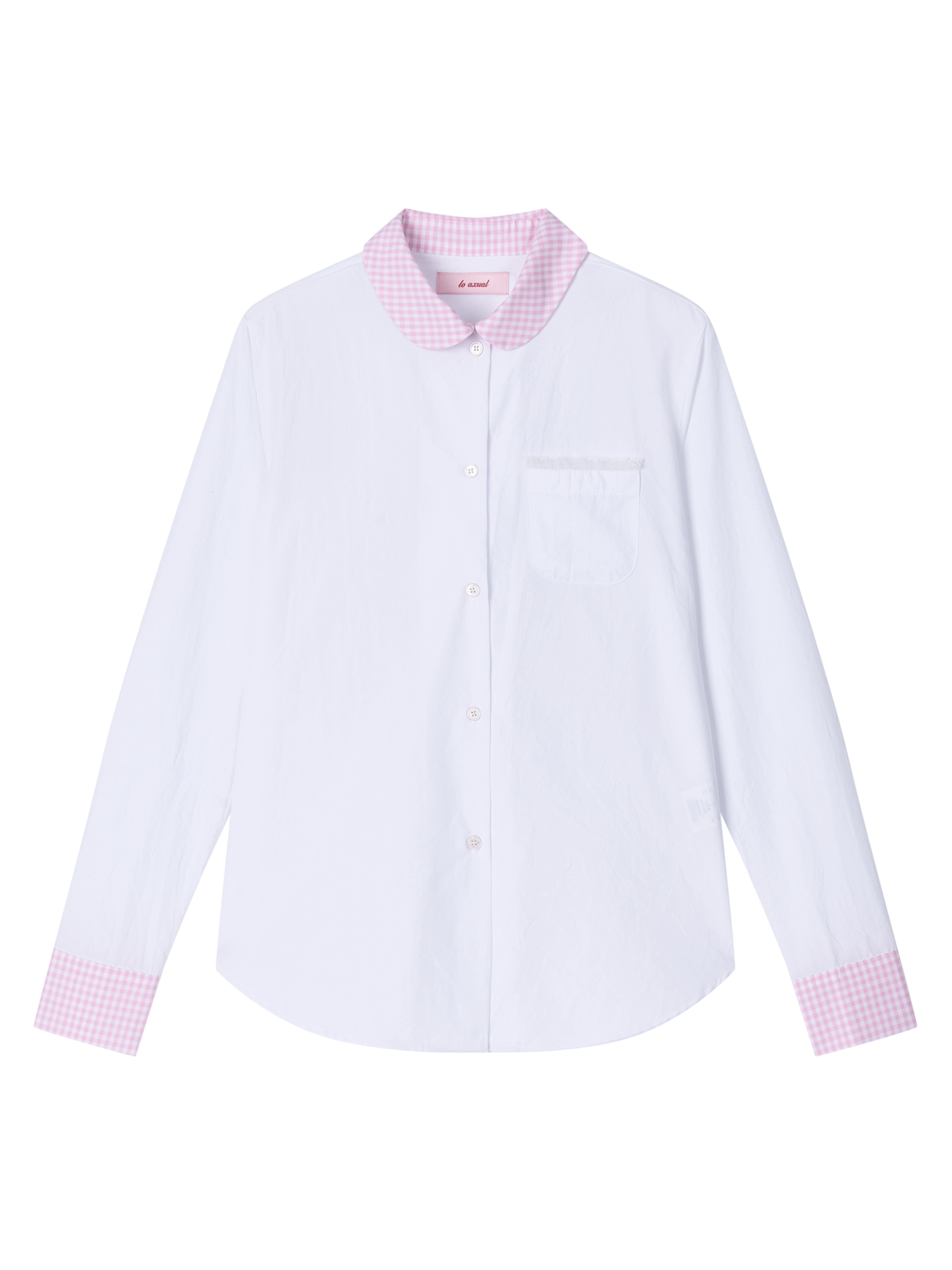 NATURAL WRINKLE GINGHAM SHIRT