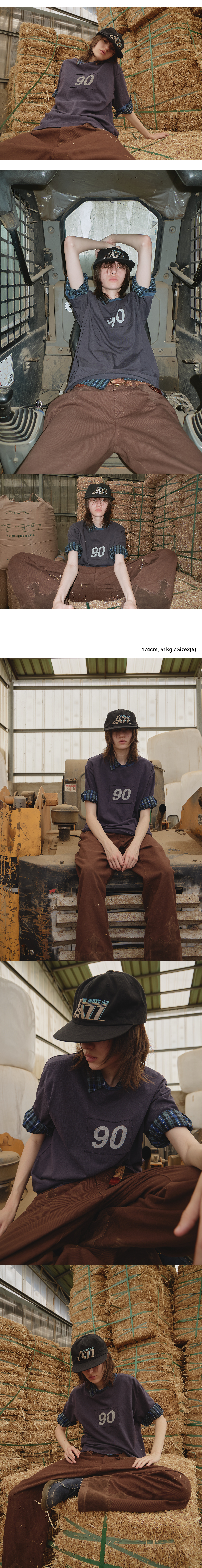 90 Tee - Bleached Blue