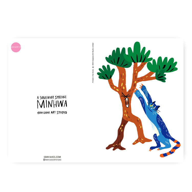 그레이쥬스 친환경 인증 아트 카드 그래픽 엽서 체리그림