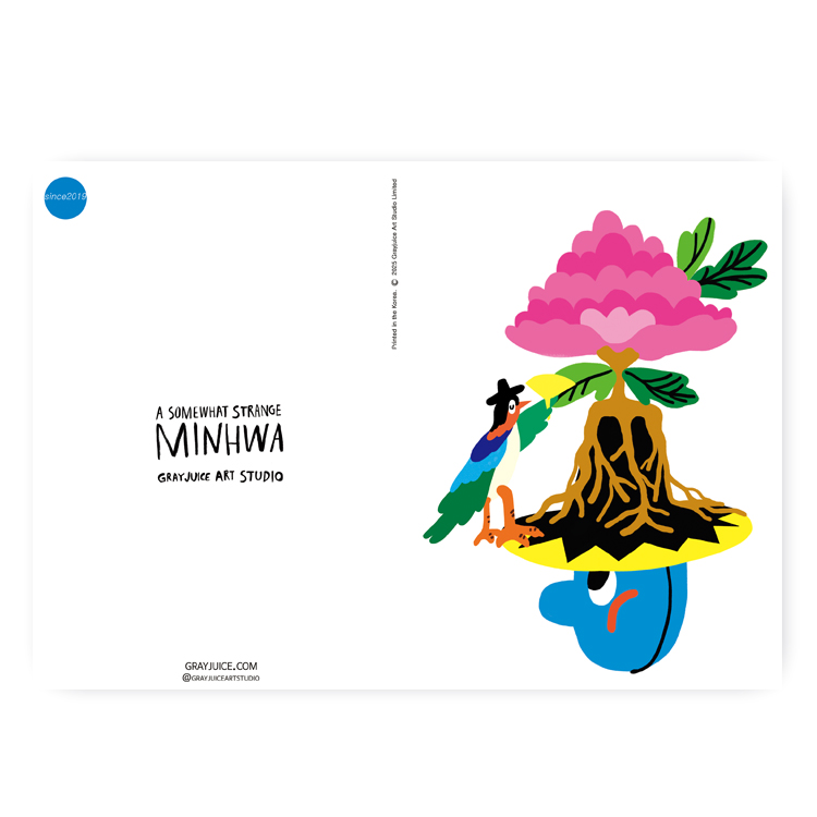 그레이쥬스 친환경 인증 아트 카드 그래픽 엽서 체리그림