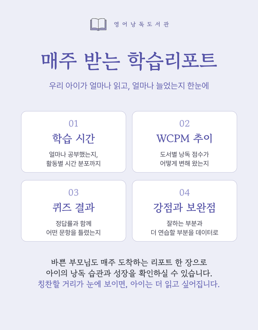 (1개월·3개월) 영어낭독도서관 이용권