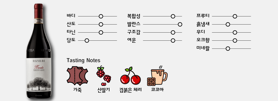 바롤로 DOCG 2016 리찌에리