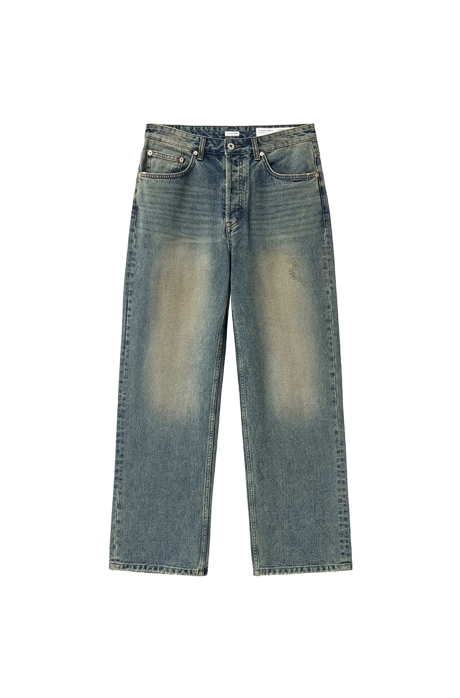 SI AGED TINT STRAIGHT DENIM Dusted Blue
