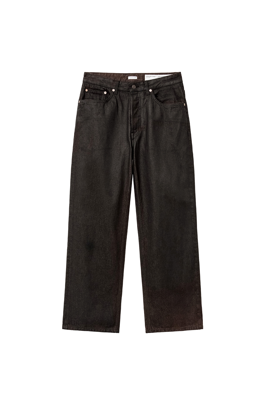 SI HAND COATED STRAIGHT DENIM Burnt Black