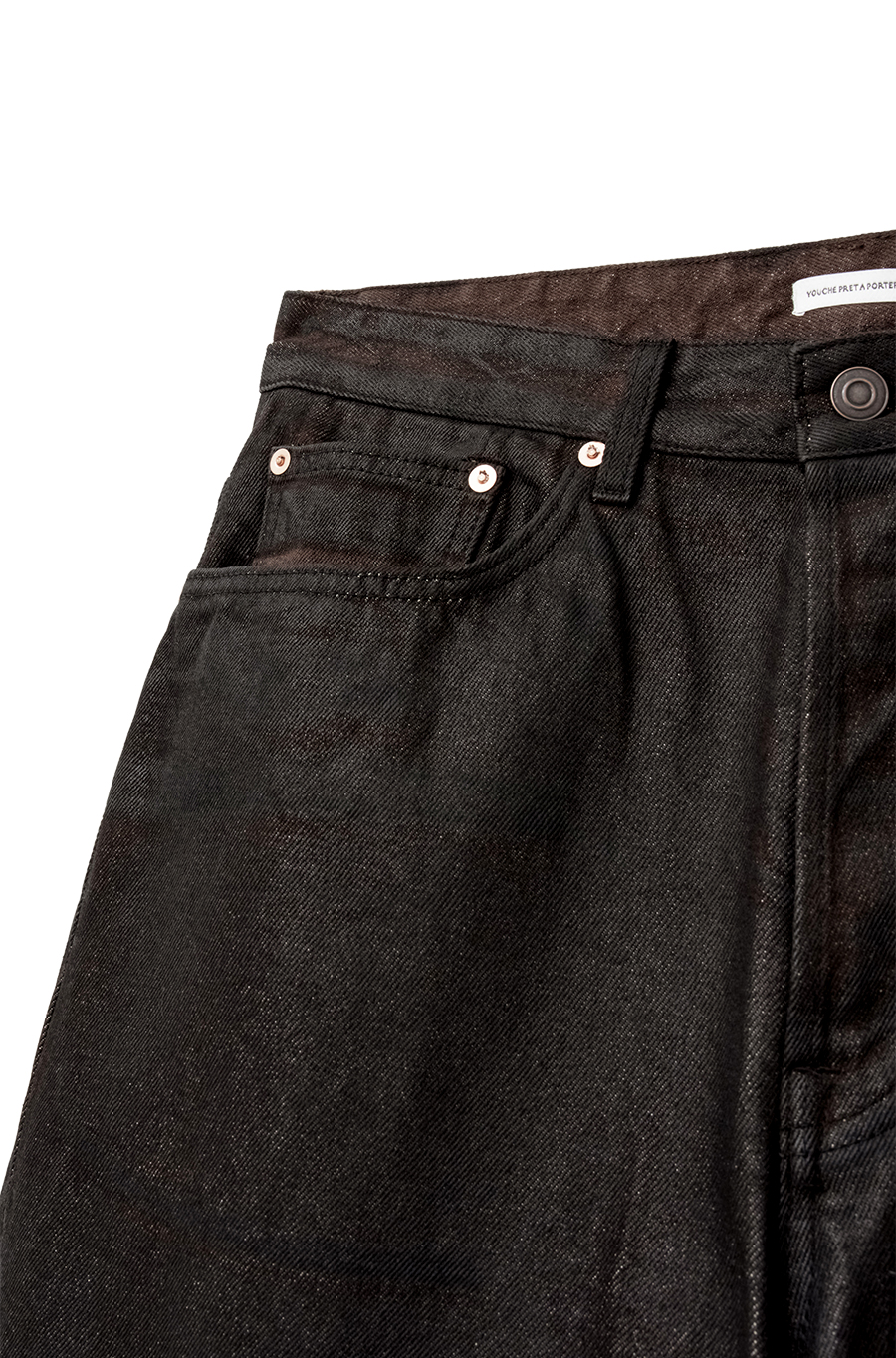 SI HAND COATED STRAIGHT DENIM Burnt Black