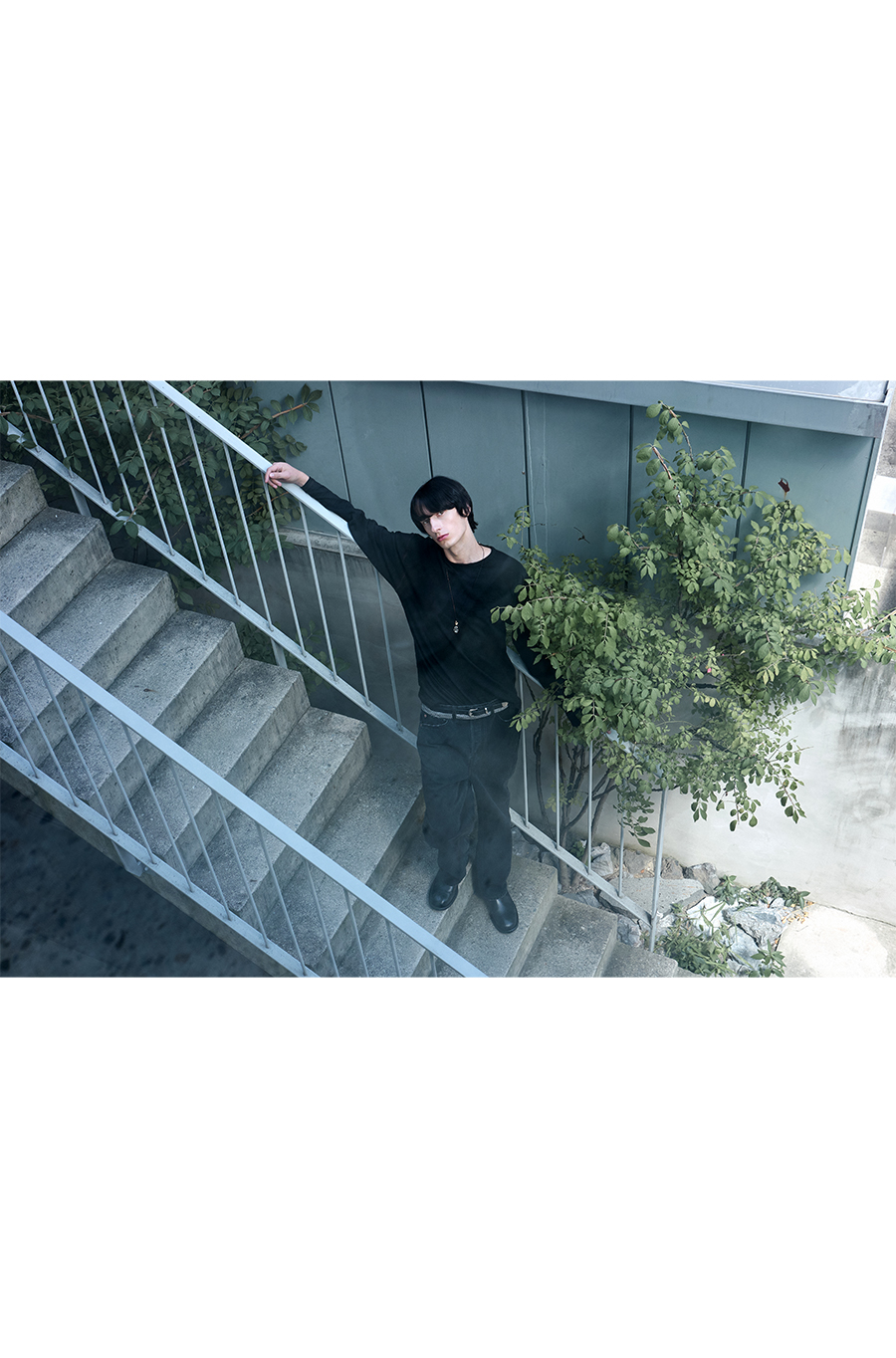 SI TRACE SLUB LONG SLEEVE TEE Deep Black