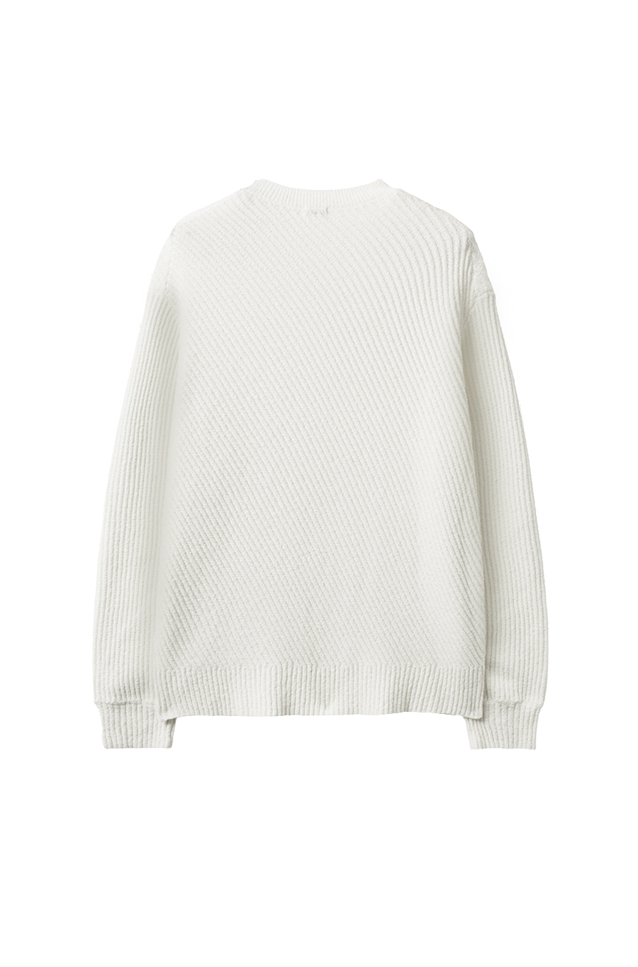SI DIAGONAL RIB KNIT Ecru