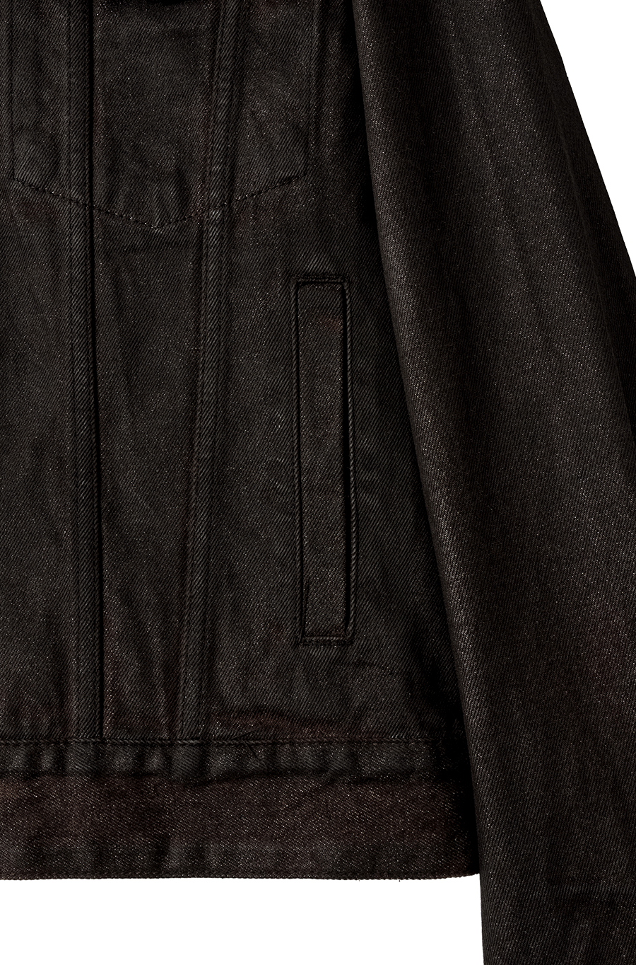 SI HAND COATED TRUCKER JACKET Burnt Black [09.10 예약배송]