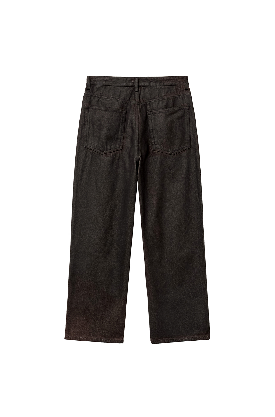SI HAND COATED STRAIGHT DENIM Burnt Black