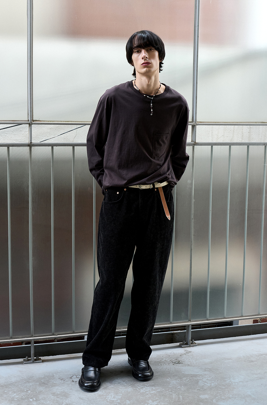 SI DISCHARGE CORDUROY PANTS Faded Black [예약배송 10.06]