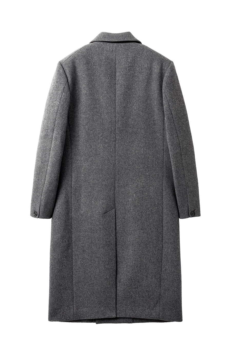 SI DOUBLE BRESTED COAT Charcoal Melange [예약배송 10.07]