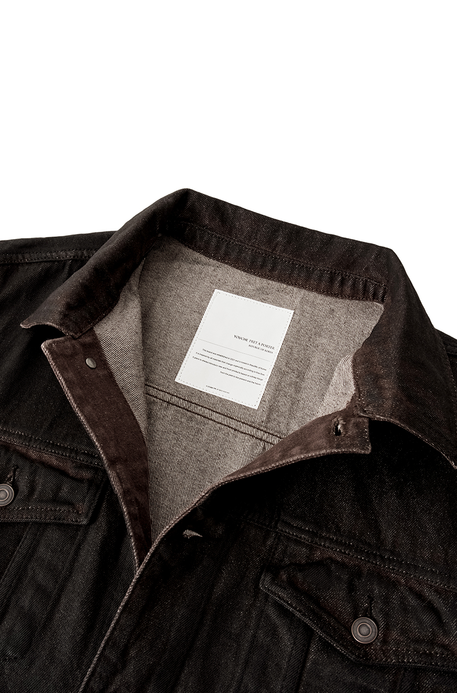 SI HAND COATED TRUCKER JACKET Burnt Black [09.10 예약배송]