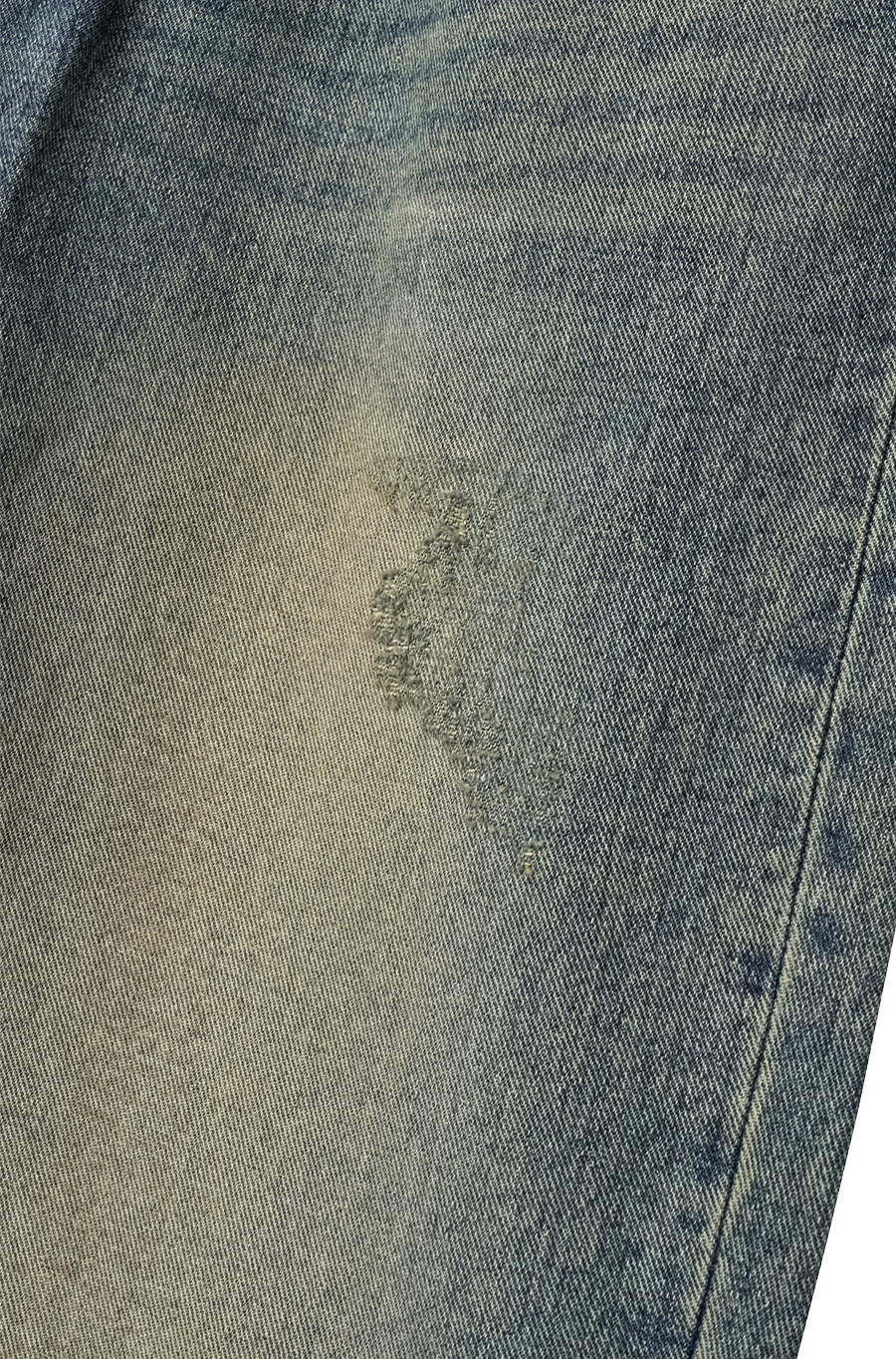 SI AGED TINT STRAIGHT DENIM Dusted Blue