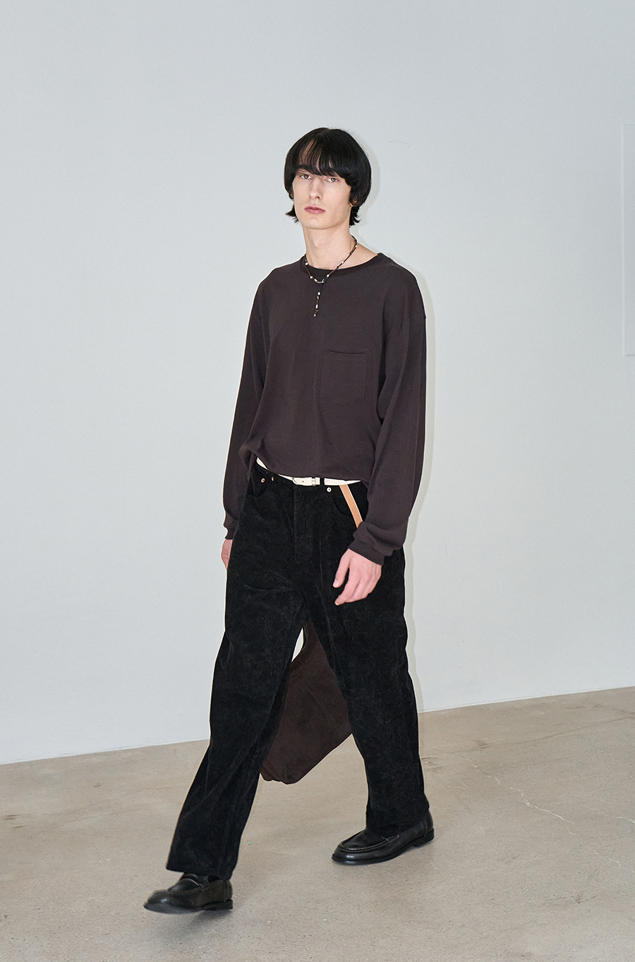 SI SLANT LONG SLEEVE TEE Earth Brown