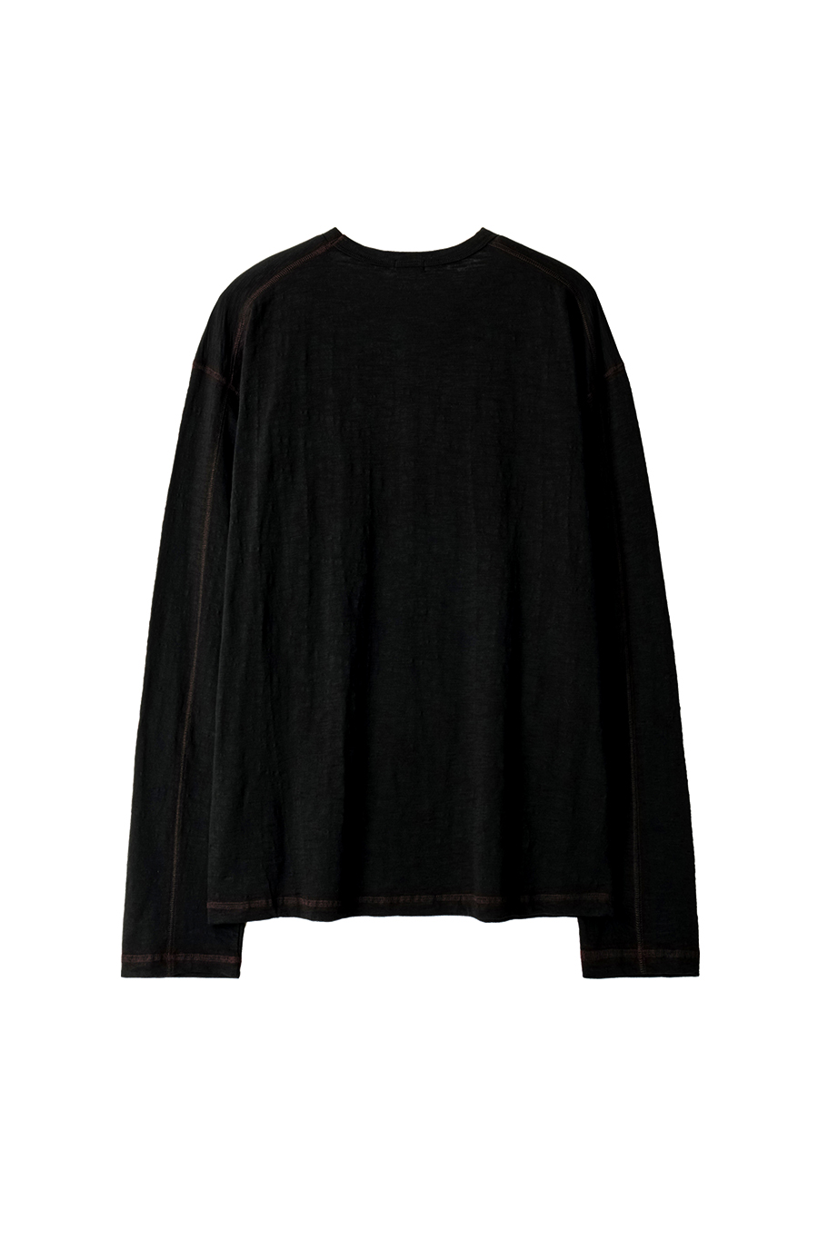 SI TRACE SLUB LONG SLEEVE TEE Deep Black