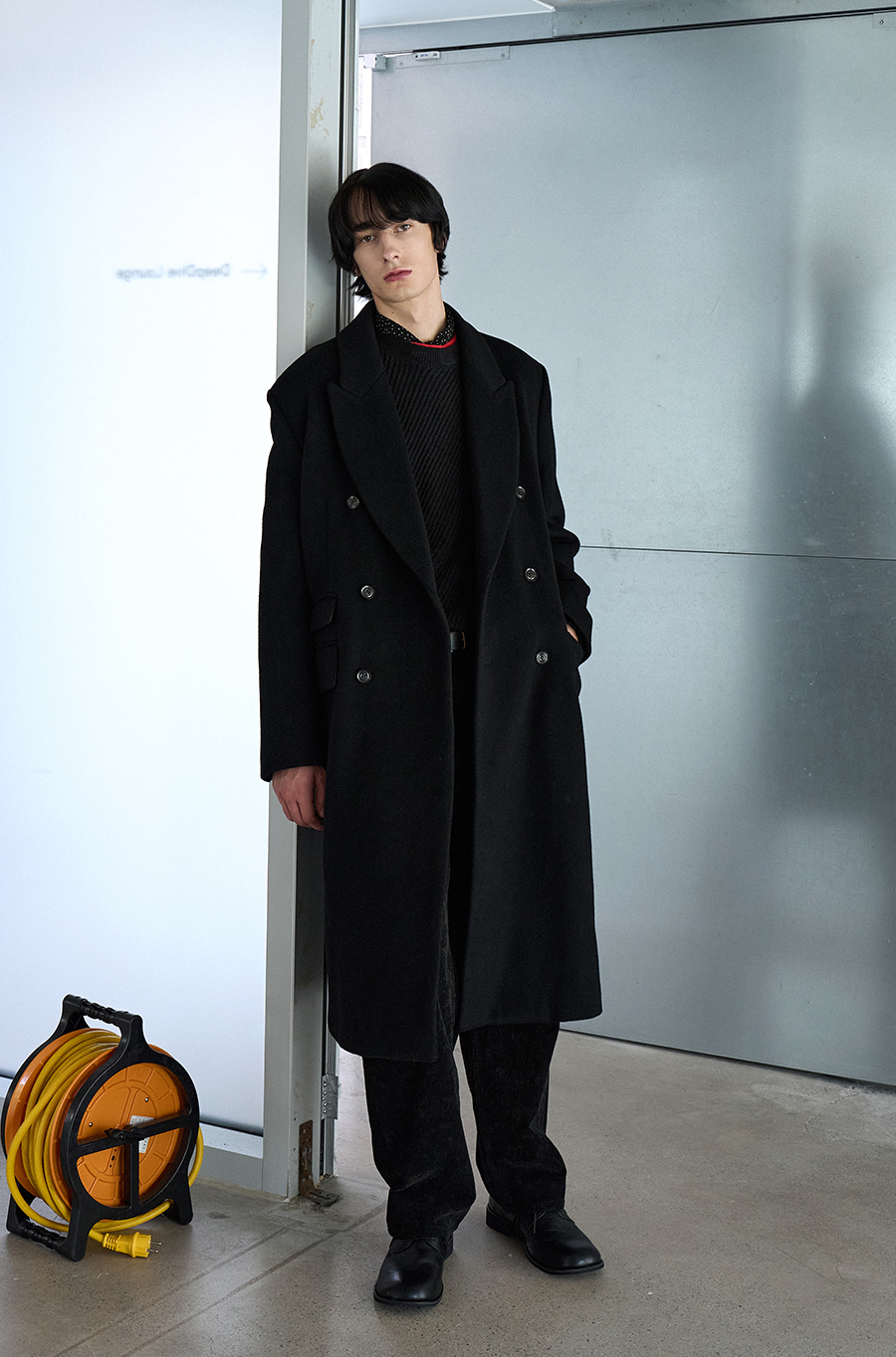 SI DOUBLE BRESTED COAT Black [예약배송 10.06]