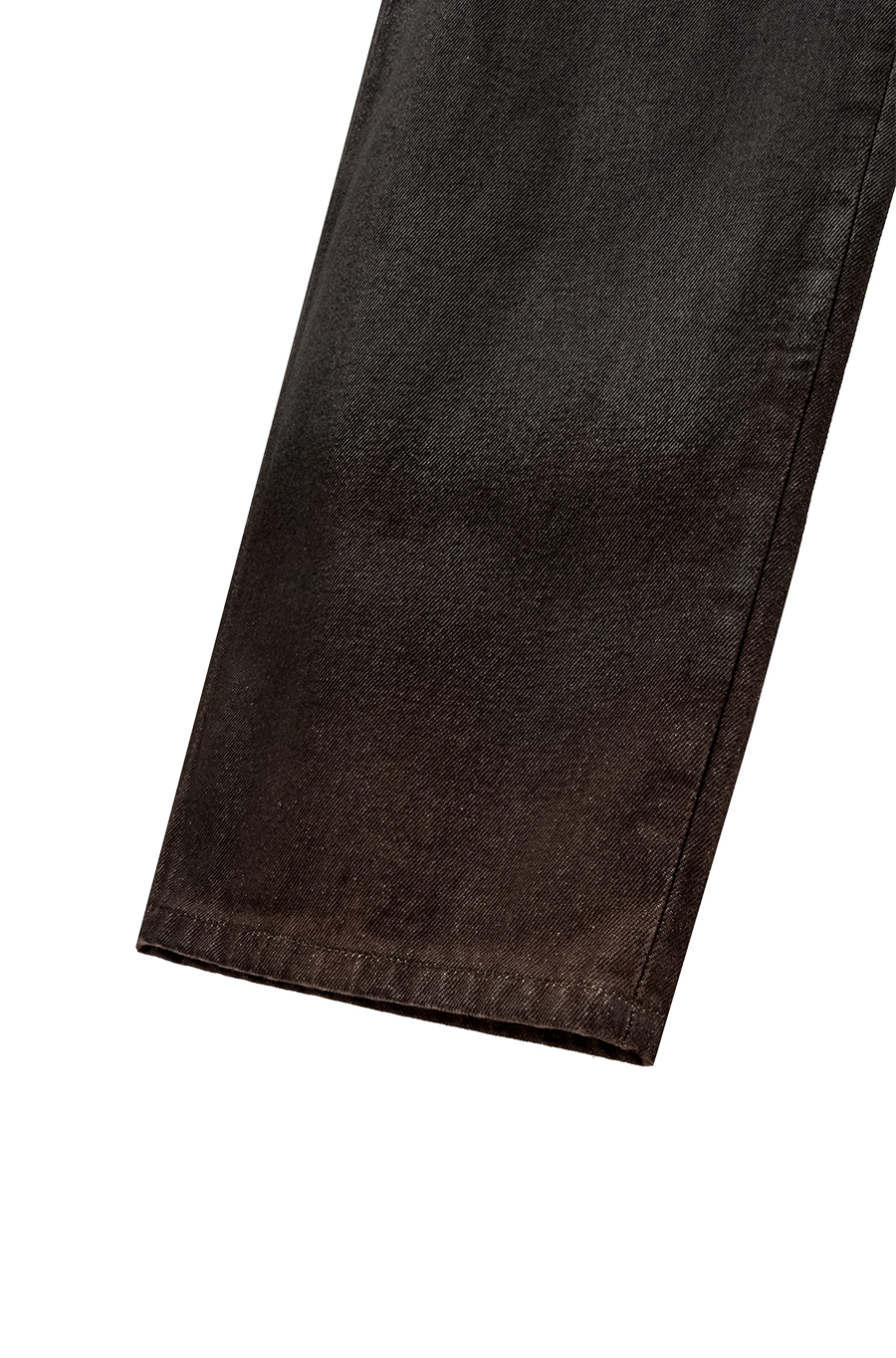 SI HAND COATED STRAIGHT DENIM Burnt Black