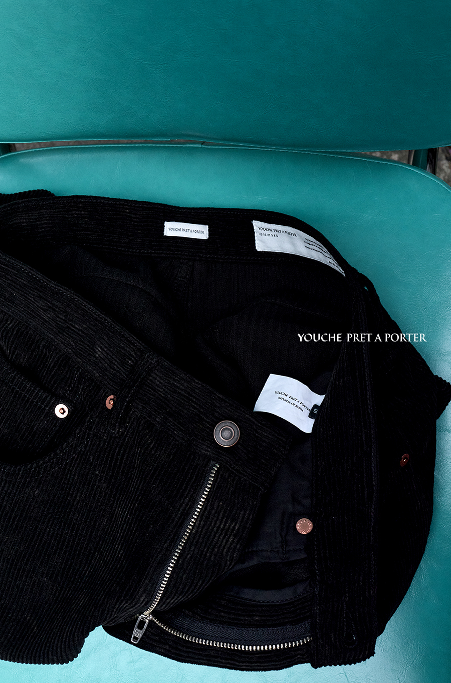 SI DISCHARGE CORDUROY PANTS Faded Black [예약배송 10.06]