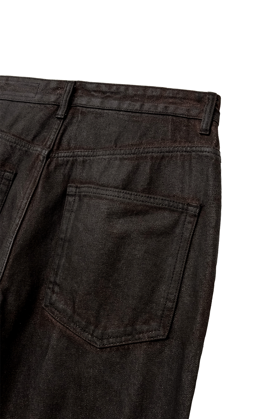 SI HAND COATED STRAIGHT DENIM Burnt Black