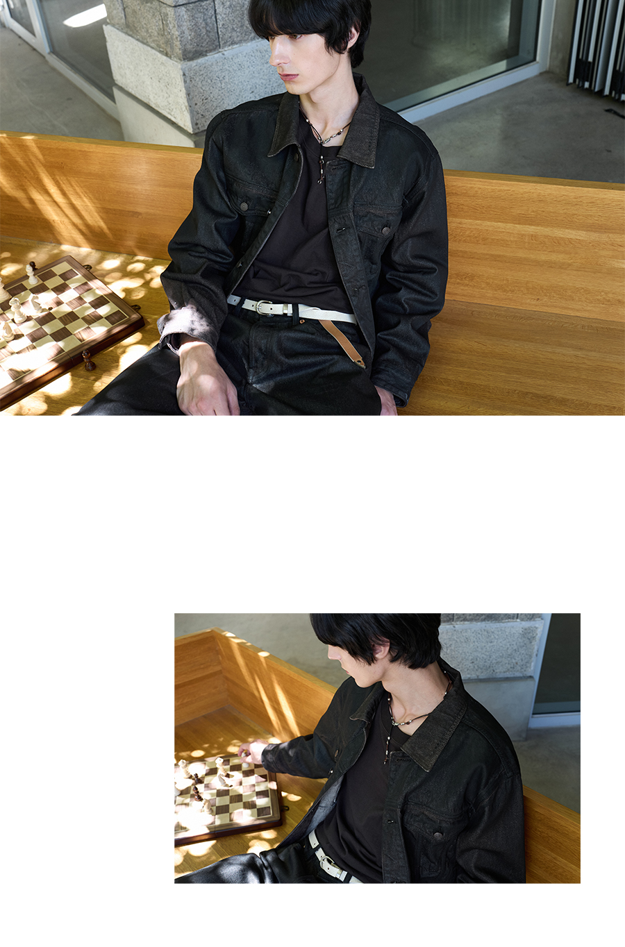 SI NODE NECKLACE 001 Vintage Brown