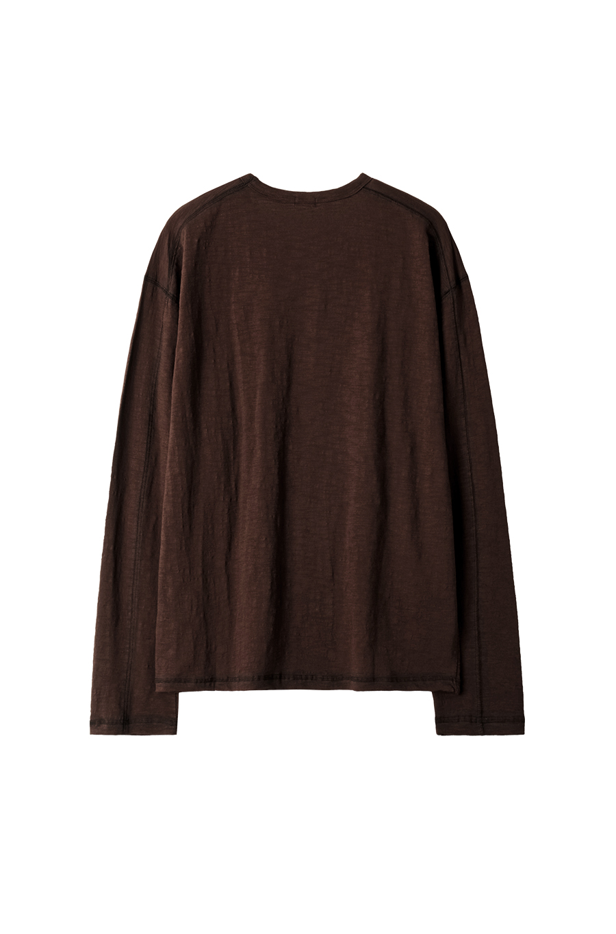 SI TRACE SLUB LONG SLEEVE TEE Umber Brown