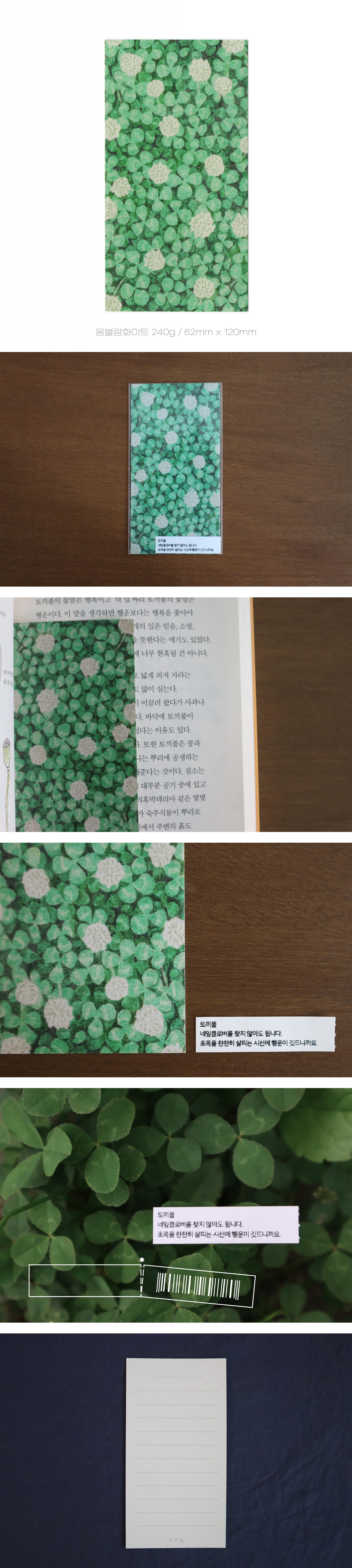 토끼풀 엽서 (오와영)
