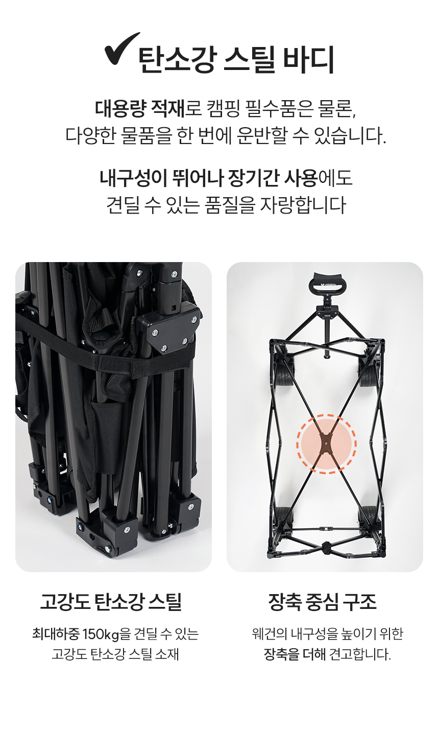 [N사 판매1위] 안델센 V3 울트라 마그넷 캠핑웨건 NEW버젼 출시 (뒷문개방형)