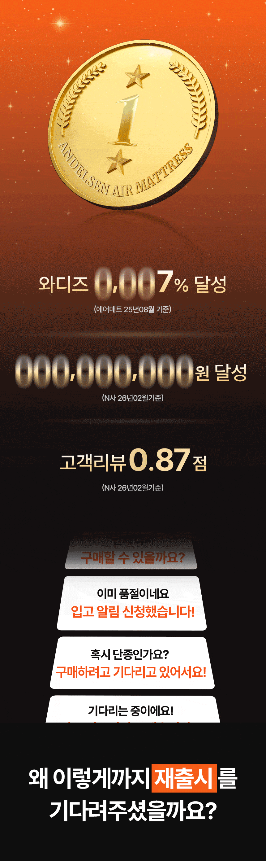 [꿀렁거리지 않는 편안함] 안델센 프리미엄 자동에어매트 최신버젼 블랙, 딥올리브컬러 40개 포켓에어기둥 6면 페브릭 캠핑매트