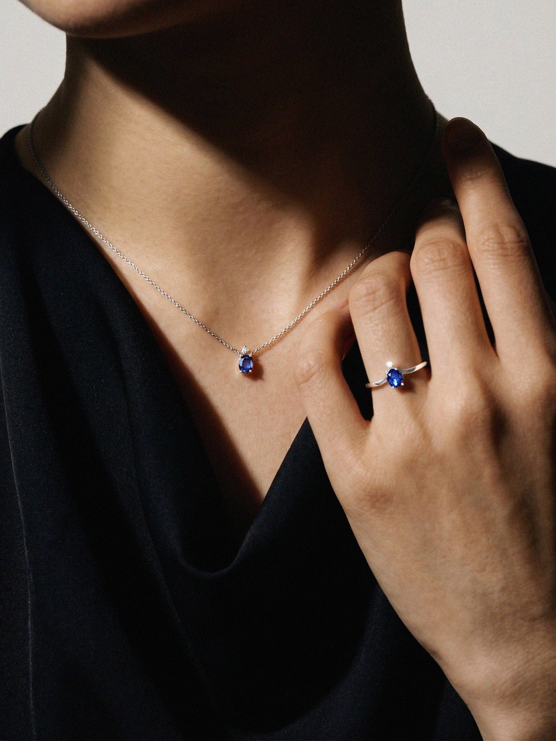 SOVEREIGN BLUE NECKLACE 925