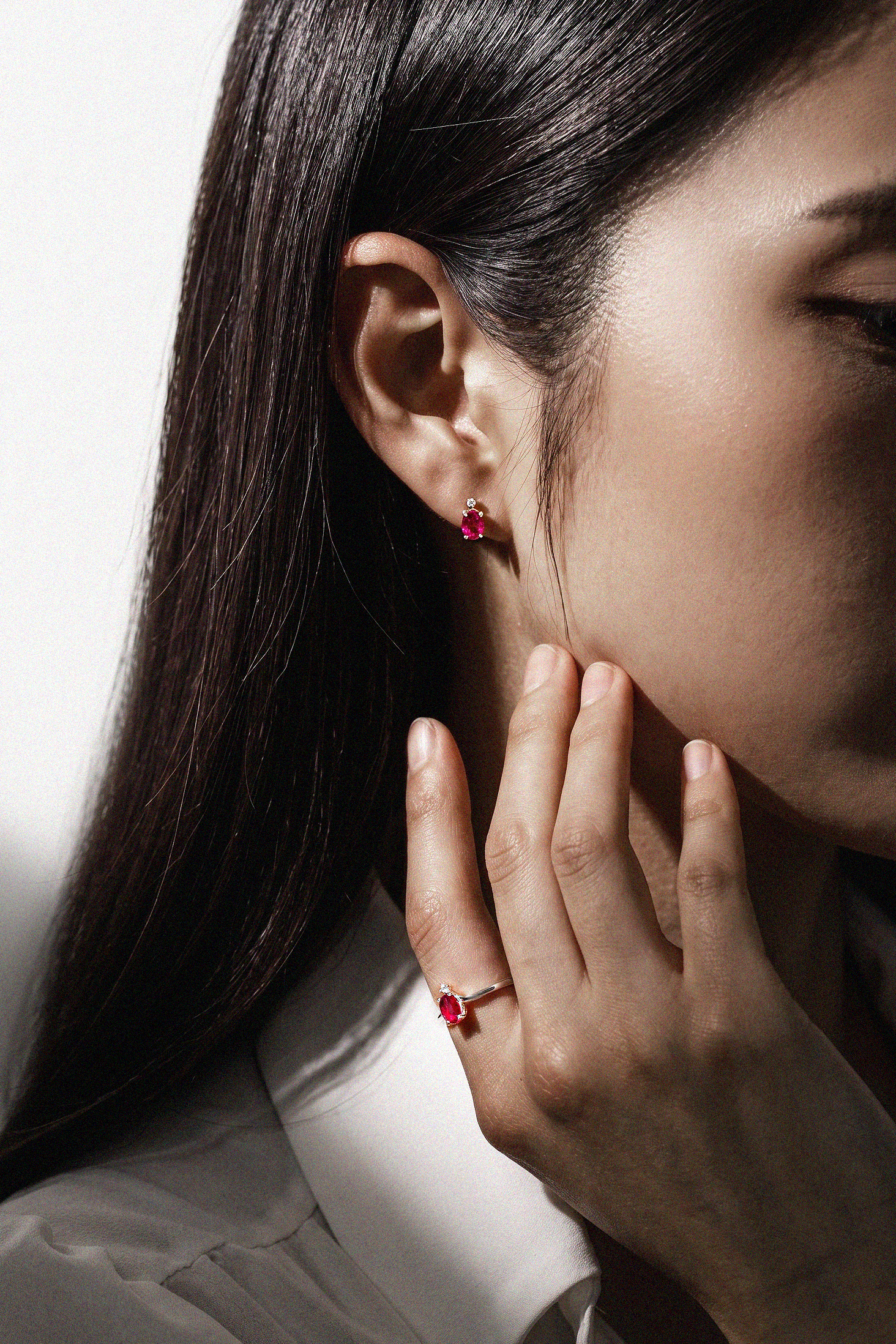 Sovereign Ruby Earringsㅣ5부 14K 18K