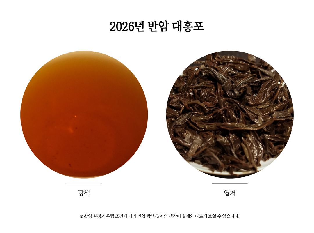 [무이암차] 2026년 반암 대홍포 100g 50g
