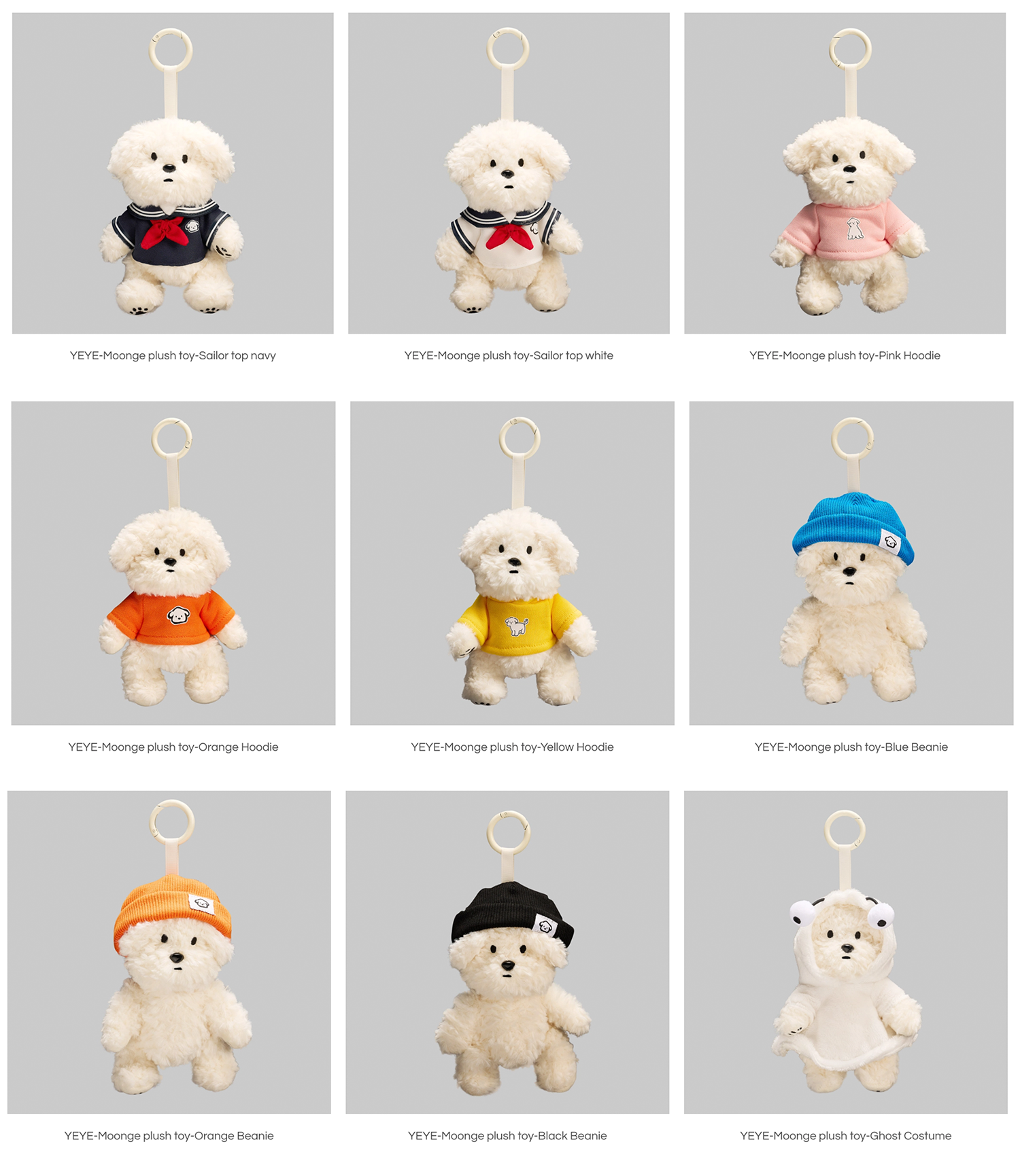 YEYE-Moonge plush toy-Fixed Mix Carton (50 pcs)