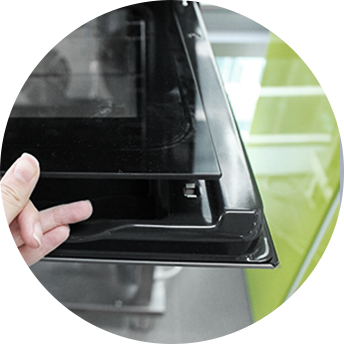 도어 내부 유리