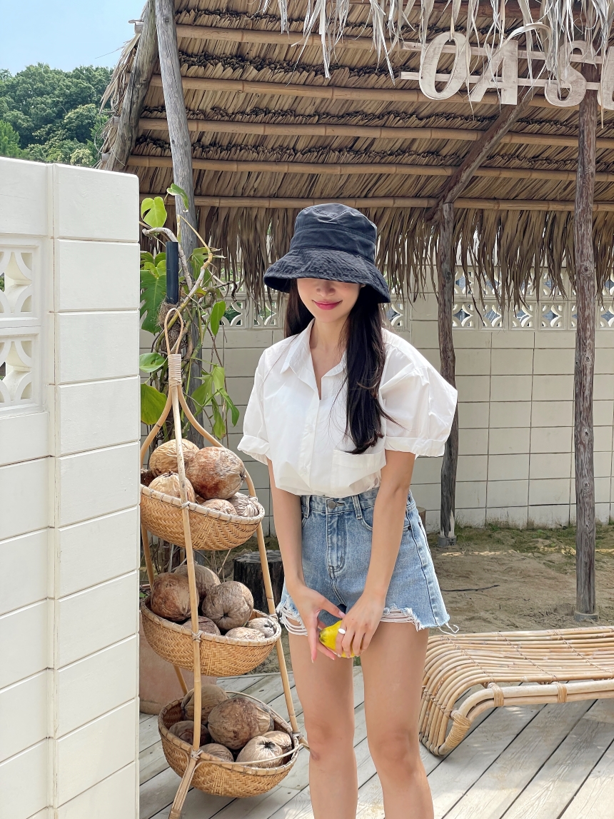 [☀2개 묶음 할인☀/당일출고] 여름 버킷햇 벙거지 자외선차단 캠핑 비치 휴양지 여행 서핑 모자 no.47 상세 이미지 16