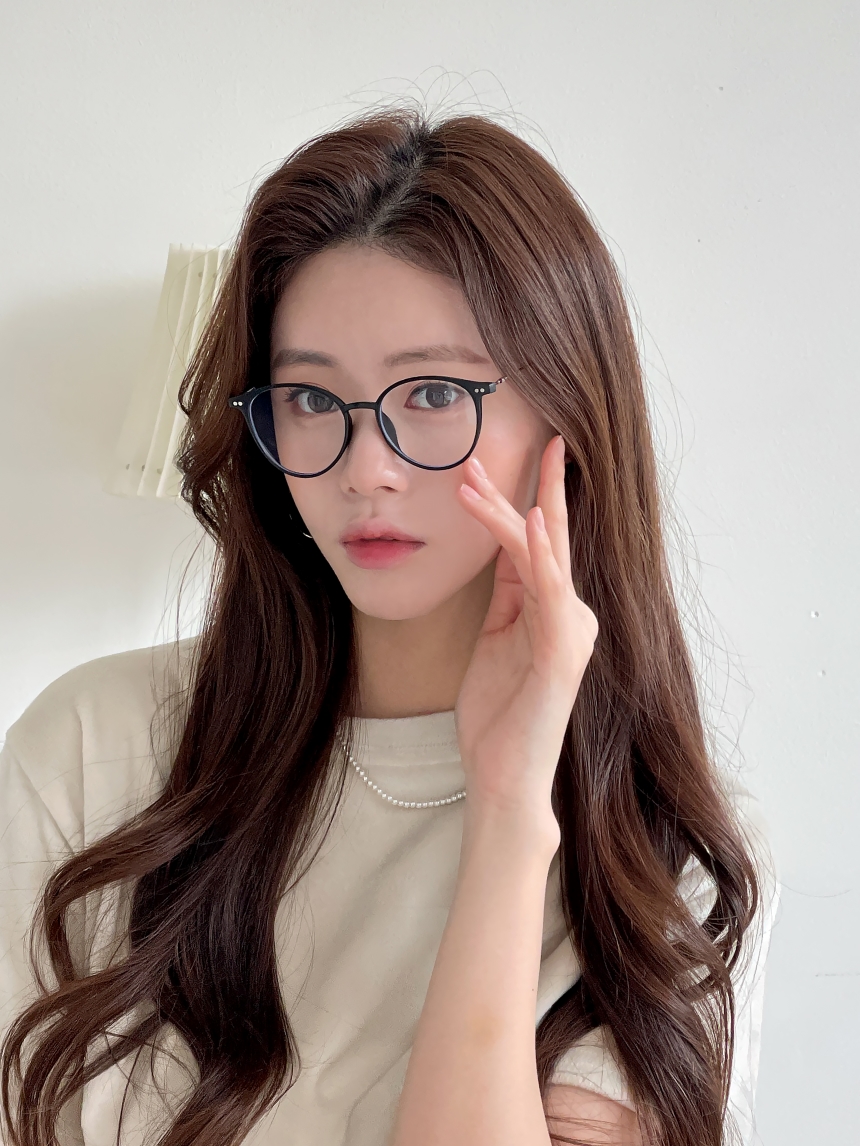 [오늘출발] 블루라이트 차단 투명 블랙 라운드 패션 뿔테 안경 안경테 no.24 상세 이미지 18