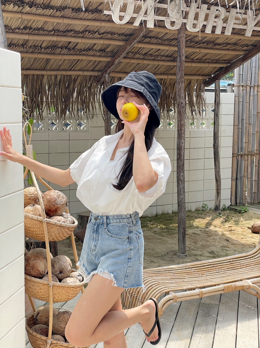 [☀2개 묶음 할인☀/당일출고] 여름 버킷햇 벙거지 자외선차단 캠핑 비치 휴양지 여행 서핑 모자 no.47 상세 이미지 15