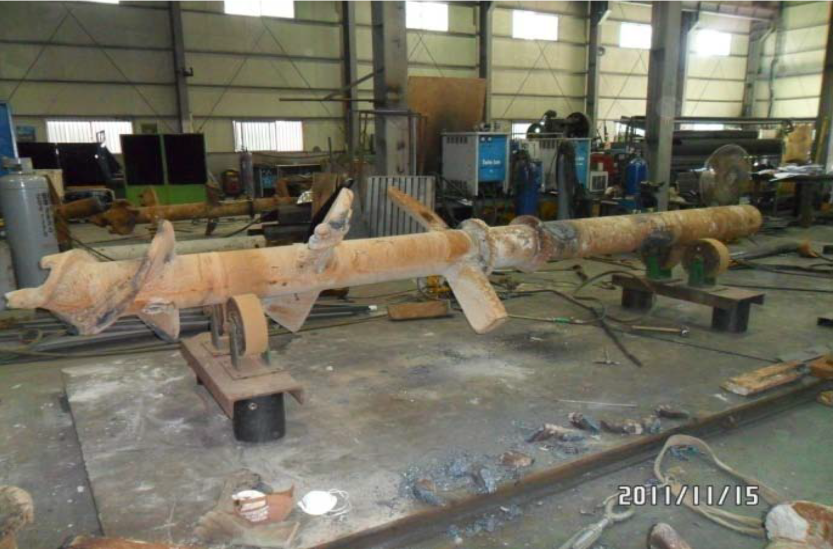 동아지질(주) 교반빗트 수리 및 신규제작 : 백산이엔씨(주)