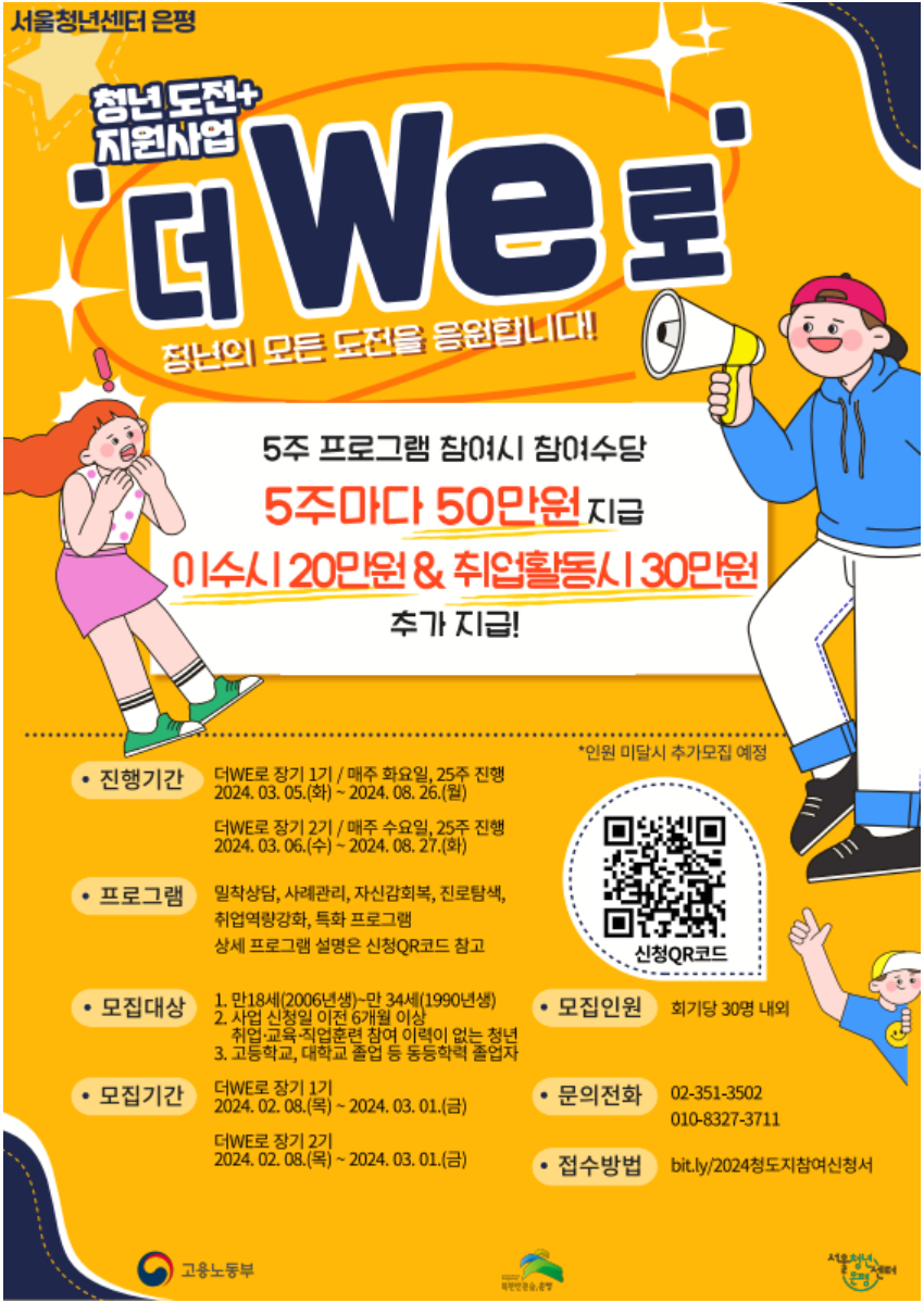 2024년 청년챌린지 지원사업 지원금 상한액은 350만원이라고 합니다.
