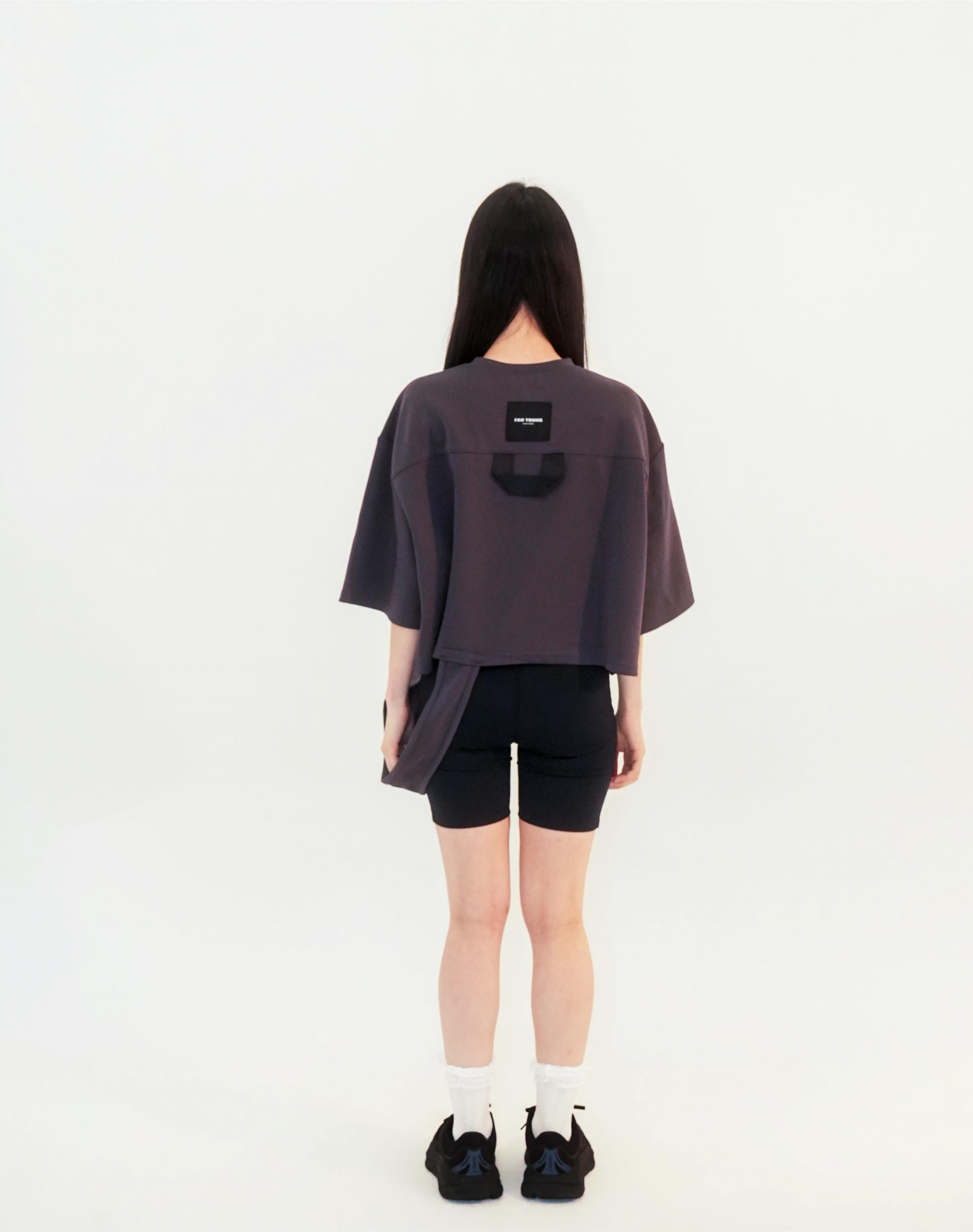Curve Overlay Top Charcoal