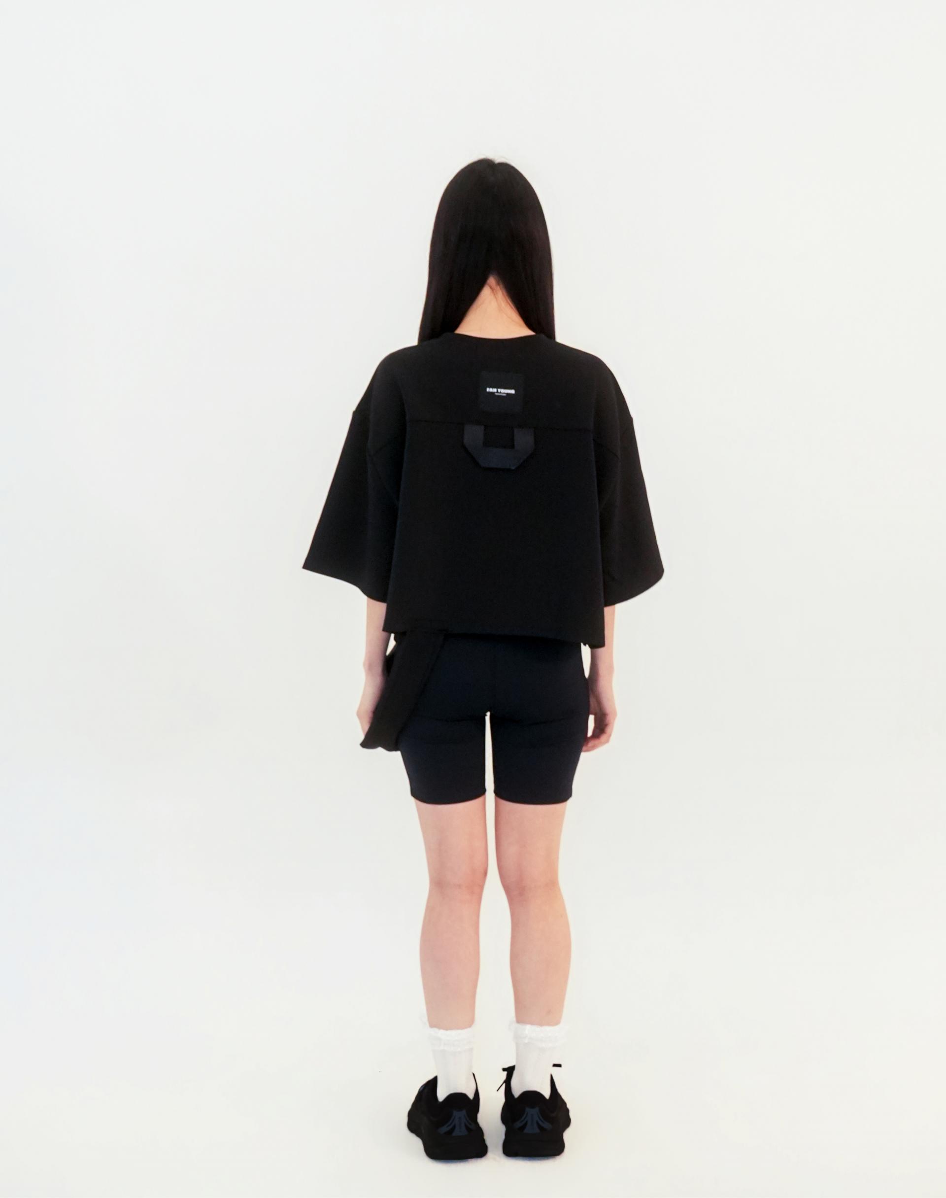 Curve Overlay Top Black