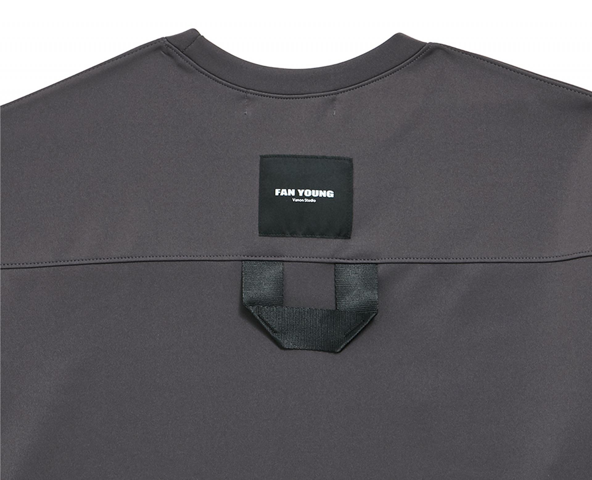 Curve Overlay Top Charcoal