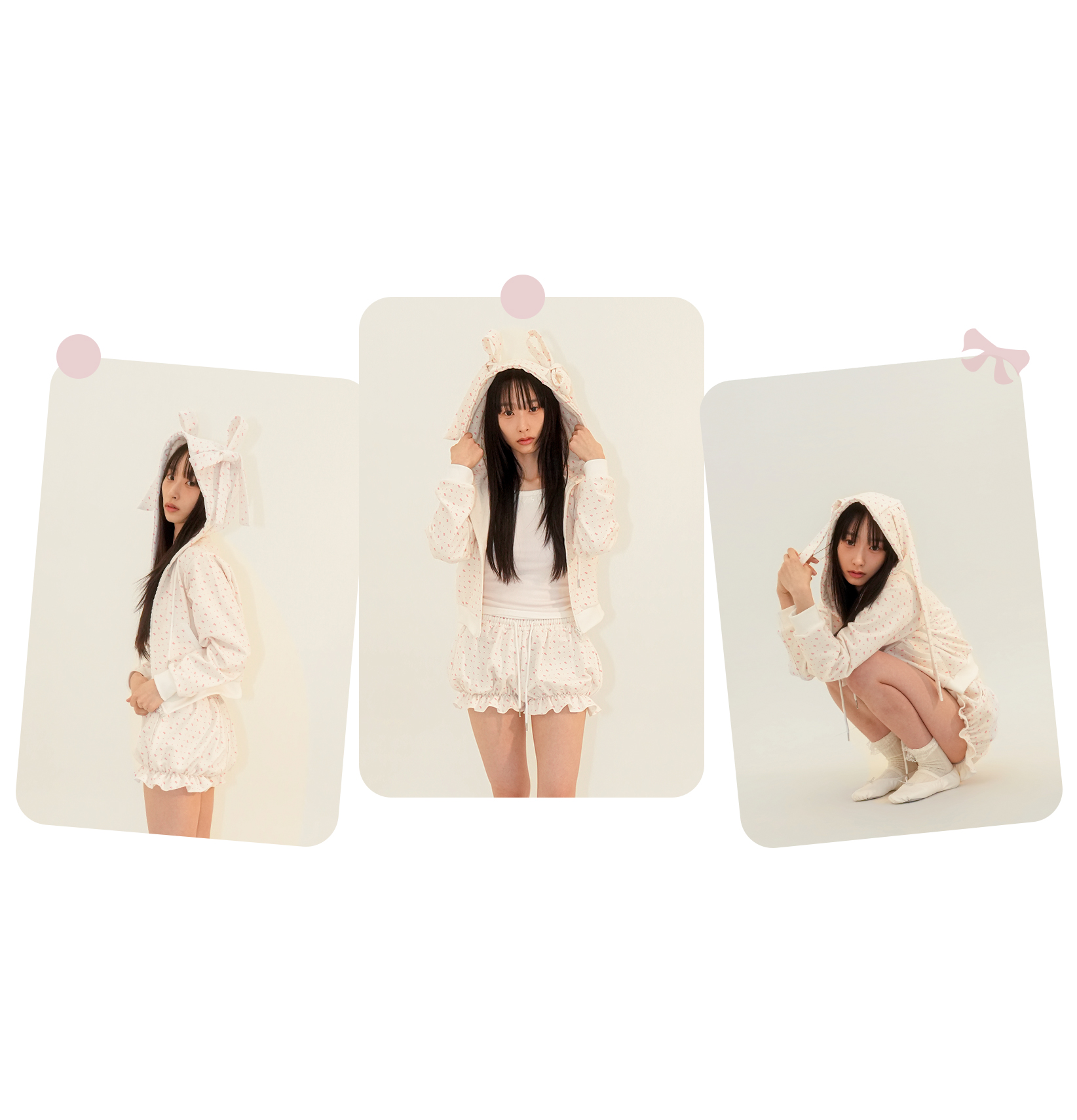 RIBBON PUMPKIN SHORTS - IVORY