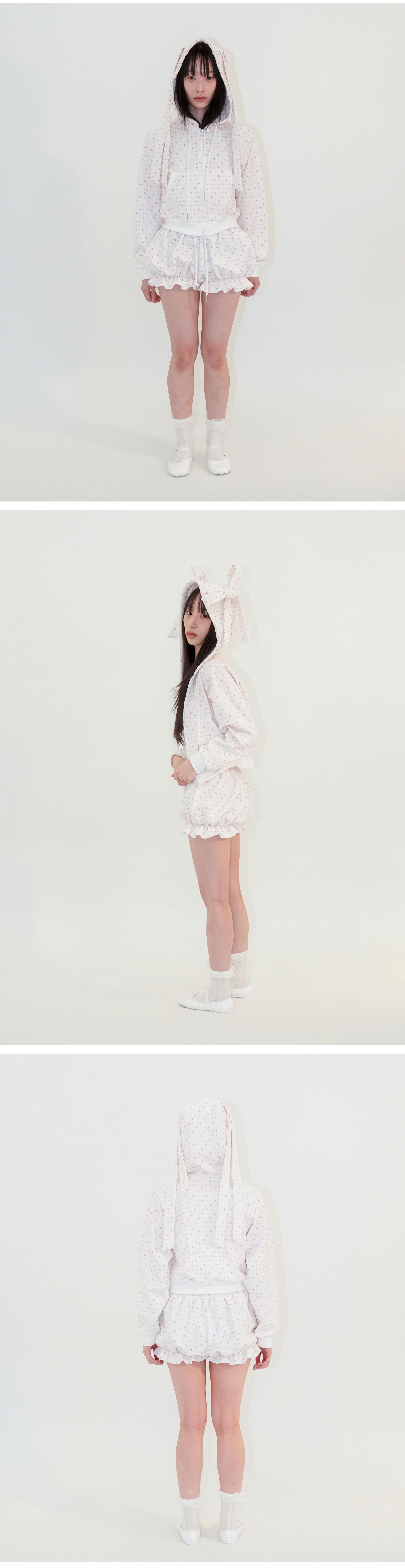 RIBBON PUMPKIN SHORTS - IVORY