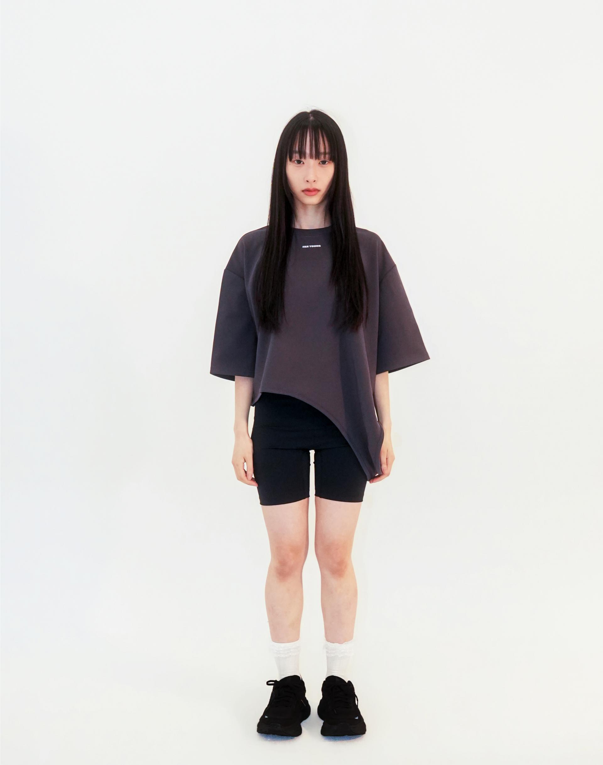 Curve Overlay Top Charcoal