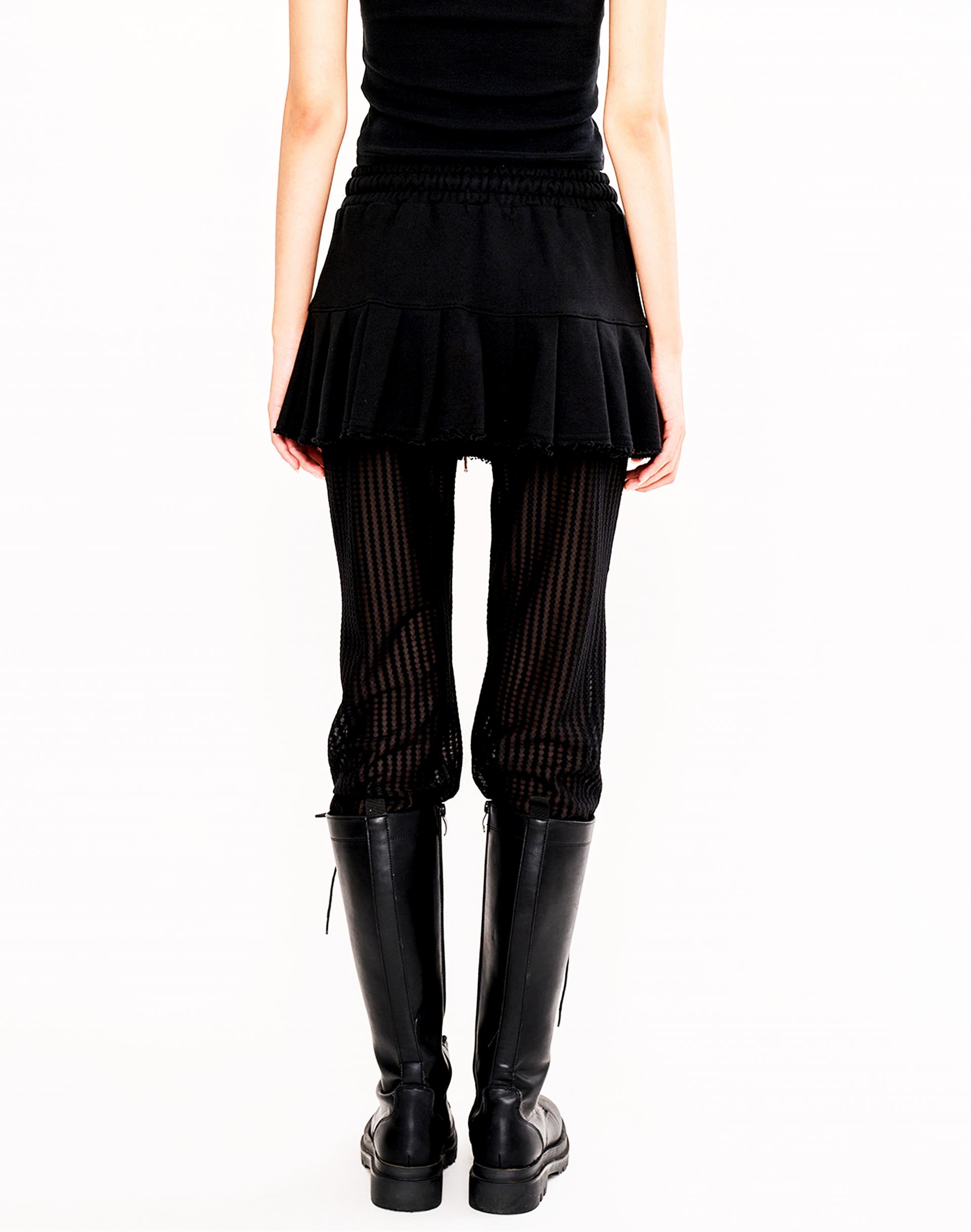 Sweat Pleats Skirt (Black)